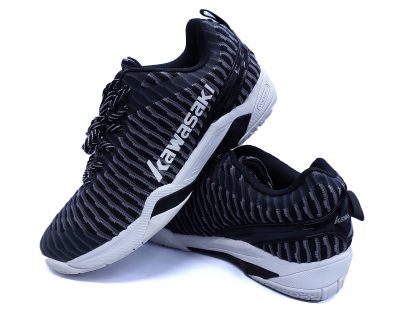 GIÀY CẦU LÔNG KAWASAKI ĐEN TRÁNG  – CHÍNH HÃNG KAWASAKI