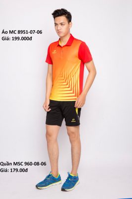 ÁO DONEX PRO 8951 VÀNG PHỐI ĐỎ CHÍNH HÃNG DONEX PRO VIỆT NAM