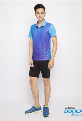 ÁO DONEX 8951 XANH CÔ BAN PHA TÍM CHÍNH HÃNG