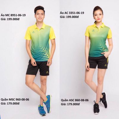 ÁO DONEX 8951 VÀNG PHỐI XANH NGỌC