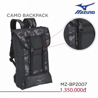 BALO MIZUNO MZ-BP2007 ĐEN BỘ ĐỘI CHÍNH HÃNG