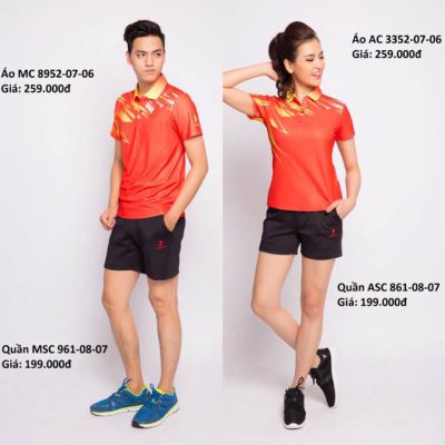 ÁO DONEXPRO 8952 ĐỎ PHỐI VÀNG