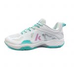 GIÀY CẦU LÔNG K3322 – TRẮNG CHỮ TÍM – HÀNG CHÍNH HÃNG