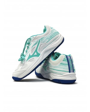 GIÀY CẦU LÔNG MIZUNO SKY BLASTER 2 – TRẮNG XANH MIN – CHÍNH HÃNG MIZUNO