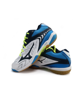 GIÀY CẦU LÔNG MIZUNO WAVE FANG TRẮNG XANH 2019 NEW