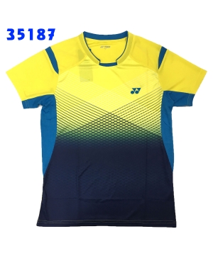 ÁO CẦU LÔNG YONEX 35187 VÀNG XANH, ÁO CẦU LÔNG NAM NỮ