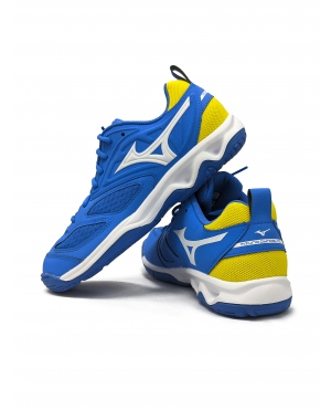 Giày cầu lông Mizuno Dynablitz Xanh/Trắng/Vàng – Chính Hãng Mizuno 2023