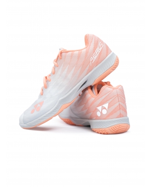GIÀY CẦU LÔNG YONEX AERUS 2023 TRẮNG CAM NHẠT – CHÍNH HÃNG YONEX 2023